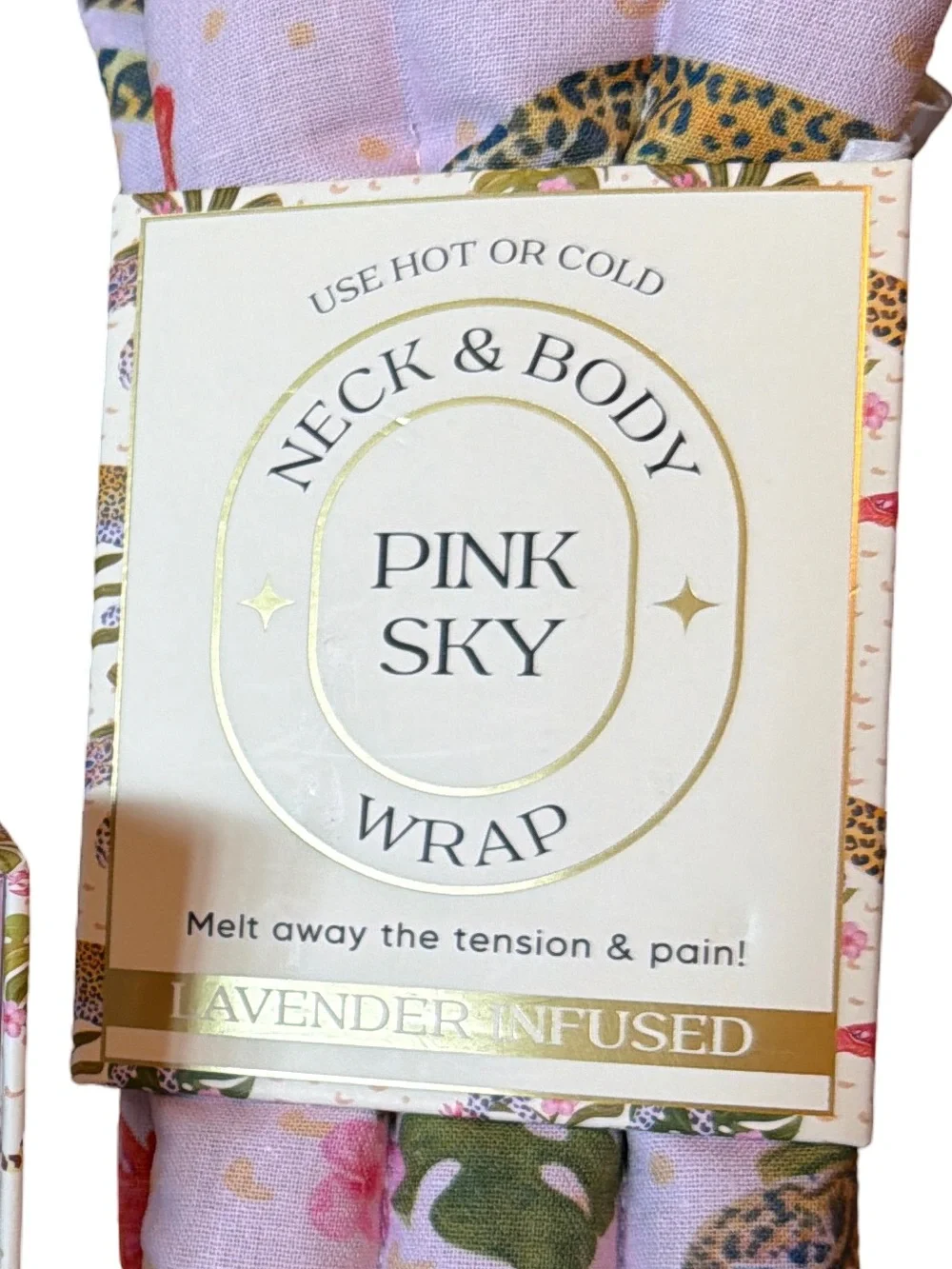 Pink Sky NWT Lavender-Infused Neck & Body Wrap and Eye Mask Pampering Gift Set